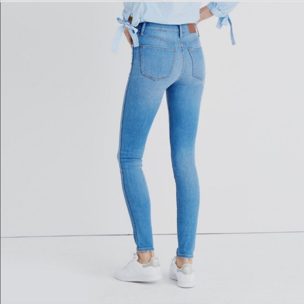 MADEWELL  10” high-rise skinny jeans size 25